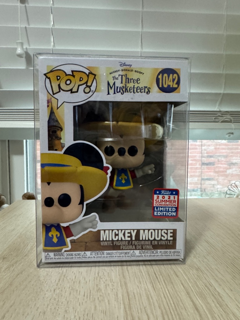 Mickey Mouse #1042 Funko Pop! - The Three Musketeers 2021 Limited Edition - NIB